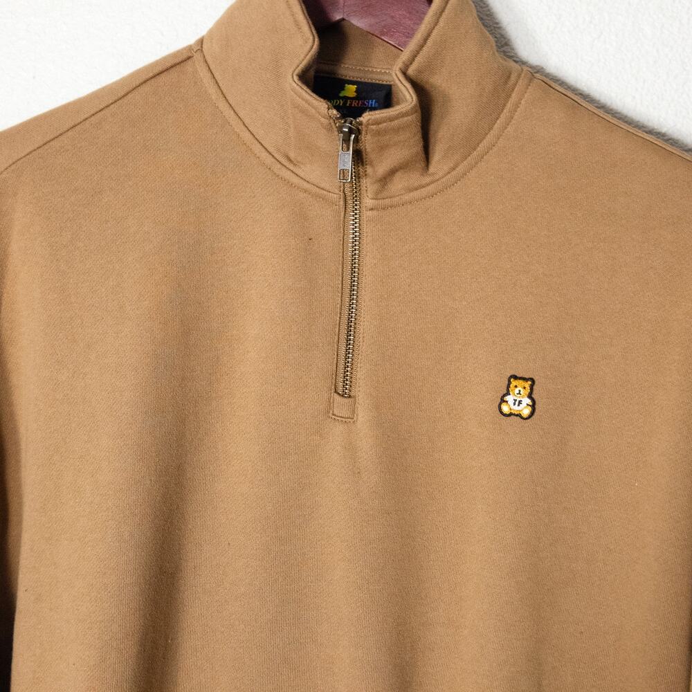 Teddy Fresh Oversized Pullover Tan Size XL Playful Streetwear Y2K NWT - Picture 3 of 9